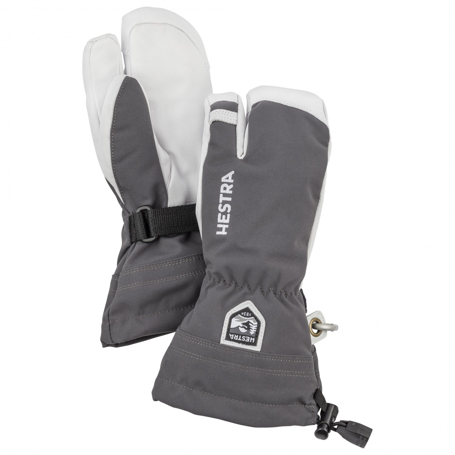 

Перчатки Hestra Army Leather Heli Ski 3 Finger, серый