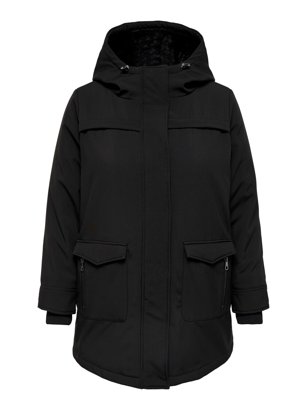 Межсезонное пальто ONLY Carmakoma Maastricht, черный межсезонное пальто only josie черный