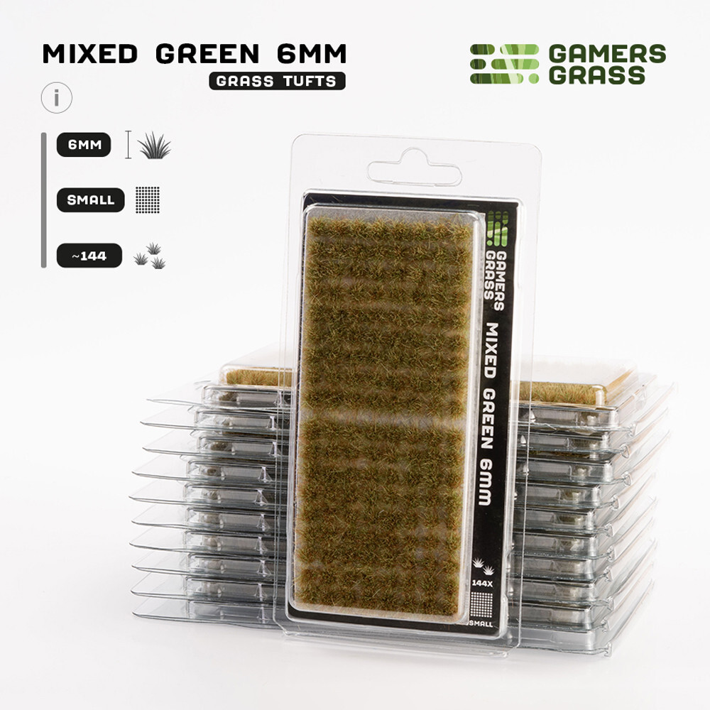 

Аксессуары Gamers Grass Gamers Grass Tufts: Mixed Green - Small 6mm