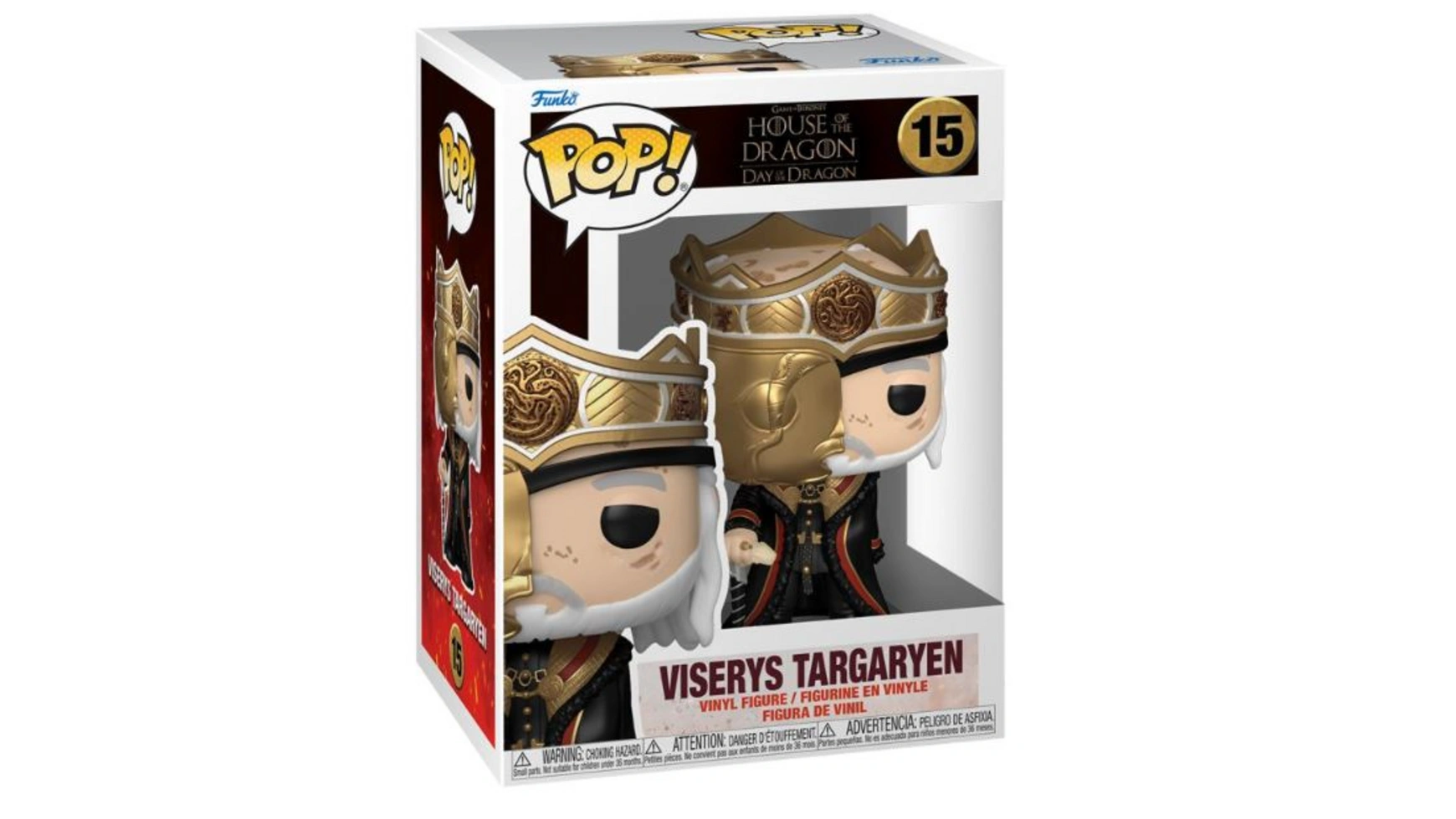 Funko - Pop! Дом Дракона Визерис Таргариен (В маске) ​​(с вариантом) винил, 1 шт, в ассортименте фигурка funko pop дом дракона визерис таргариен viserys 65608