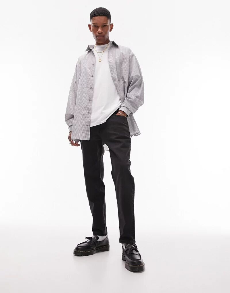 

Черные зауженные джинсы Topman