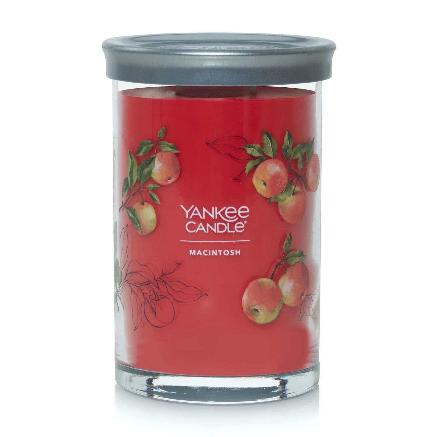 Yankee Candle Macintosh Signature 2-фитильная стаканная свеча свеча ароматизированная yankee candle vibrant saffron высота 8 6 см