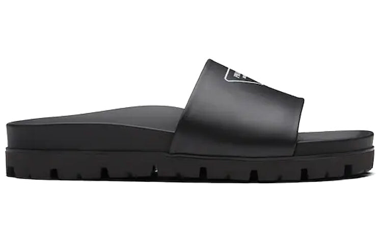 

Шлёпанцы Prada кожаные, чёрный