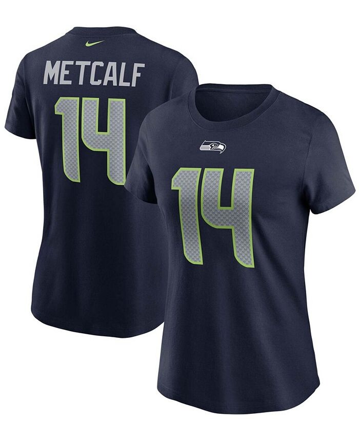 

Женская футболка темно-синего цвета DK Metcalf College Seattle Seahawks с именем и номером Nike, синий