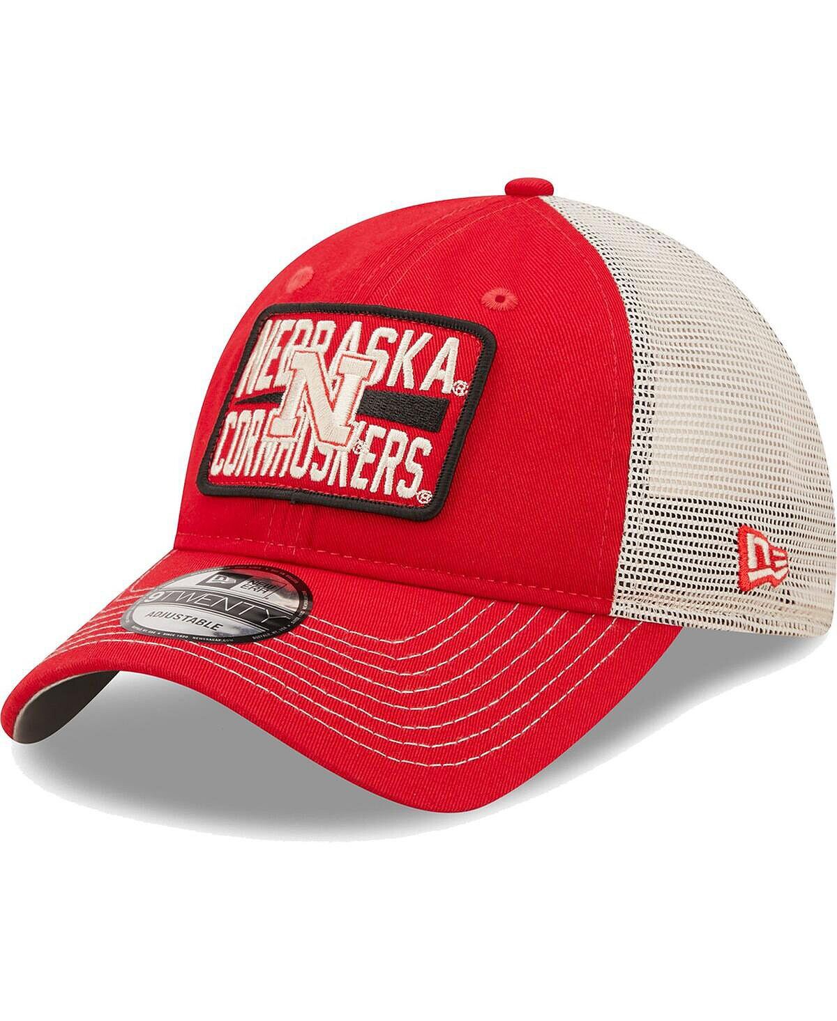 

Мужская бейсболка алого, натурального цвета Nebraska Huskers Devoted 9TWENTY New Era