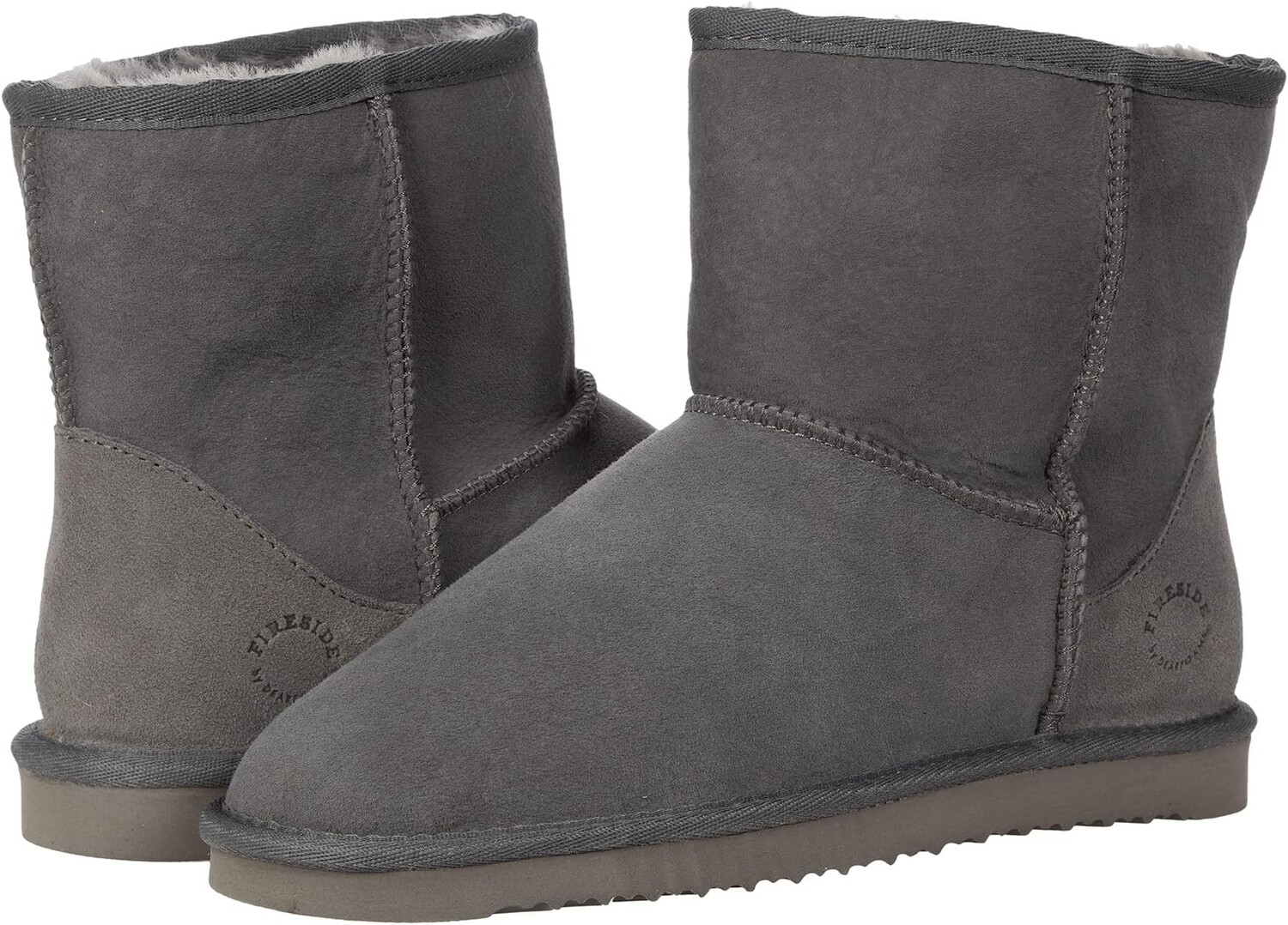 

Тапочки Rosebery 6" Shearling Boot FIRESIDE by Dearfoams, серый