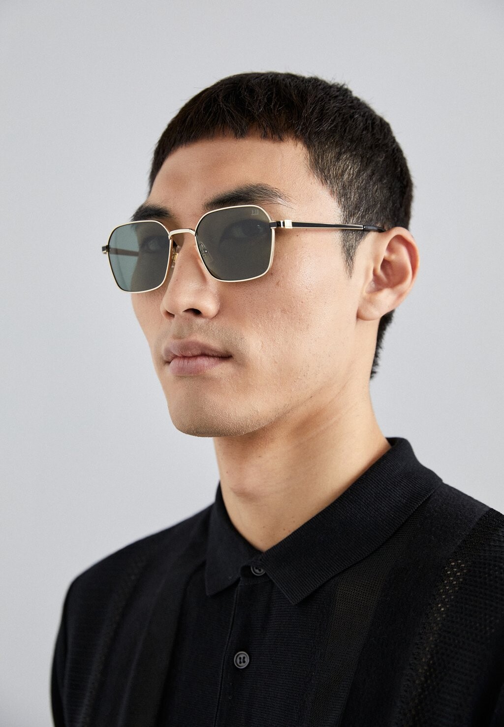 

Солнцезащитные очки Dunhill, золотистый/зеленый