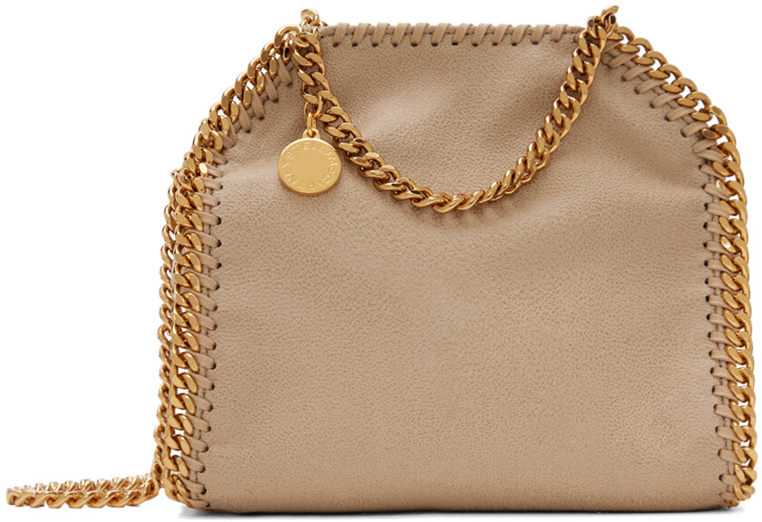 

Бежевая маленькая сумка-тоут Falabella Stella Mccartney