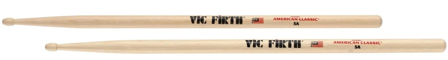 

Классические американские барабанные палочки Vic Firth - 5A - с деревянным наконечником