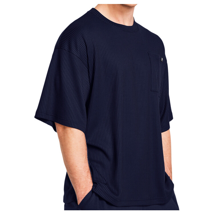 

Футболка Under Armour Rival Waffle Crew, цвет Midnight Navy