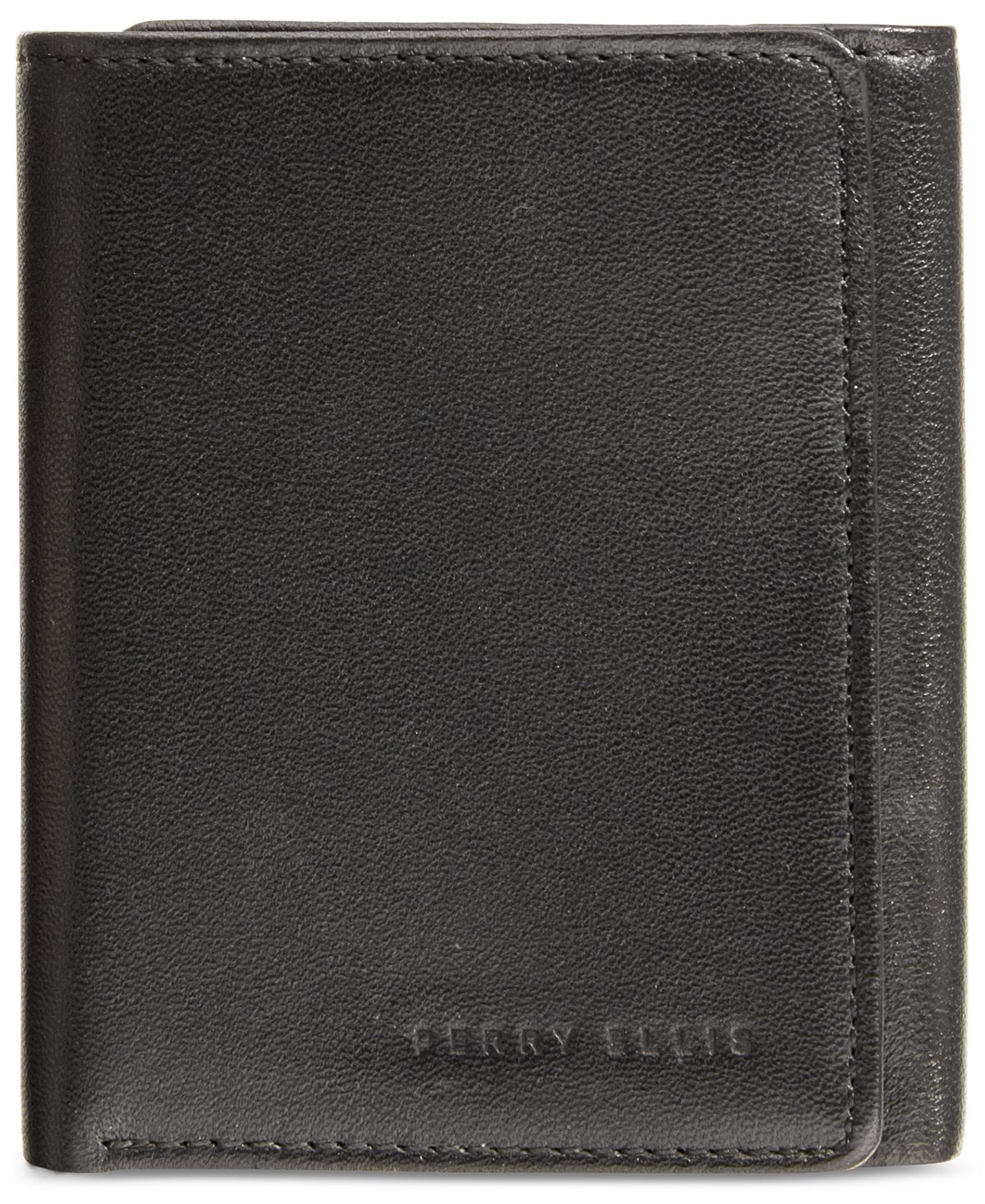 Мужской кожаный тонкий кошелек тройного сложения Gramercy Perry Ellis Portfolio