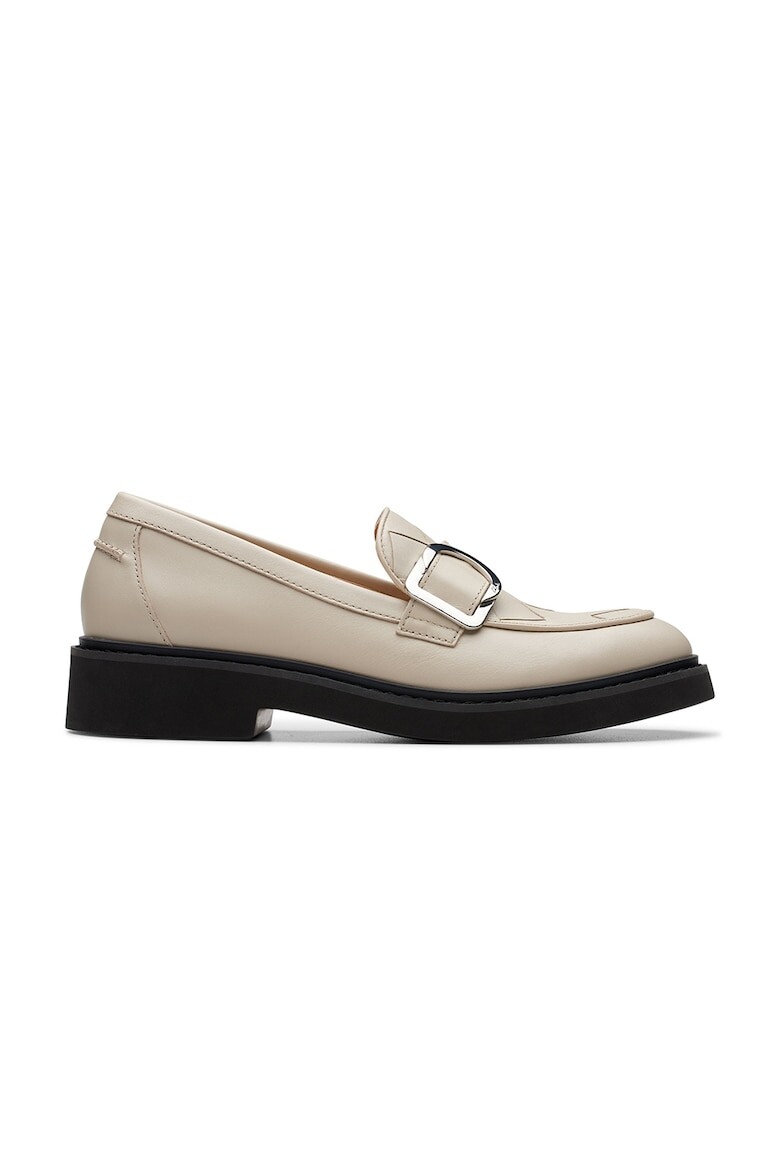 

Кожаные мокасины на массивном каблуке Clarks, белый