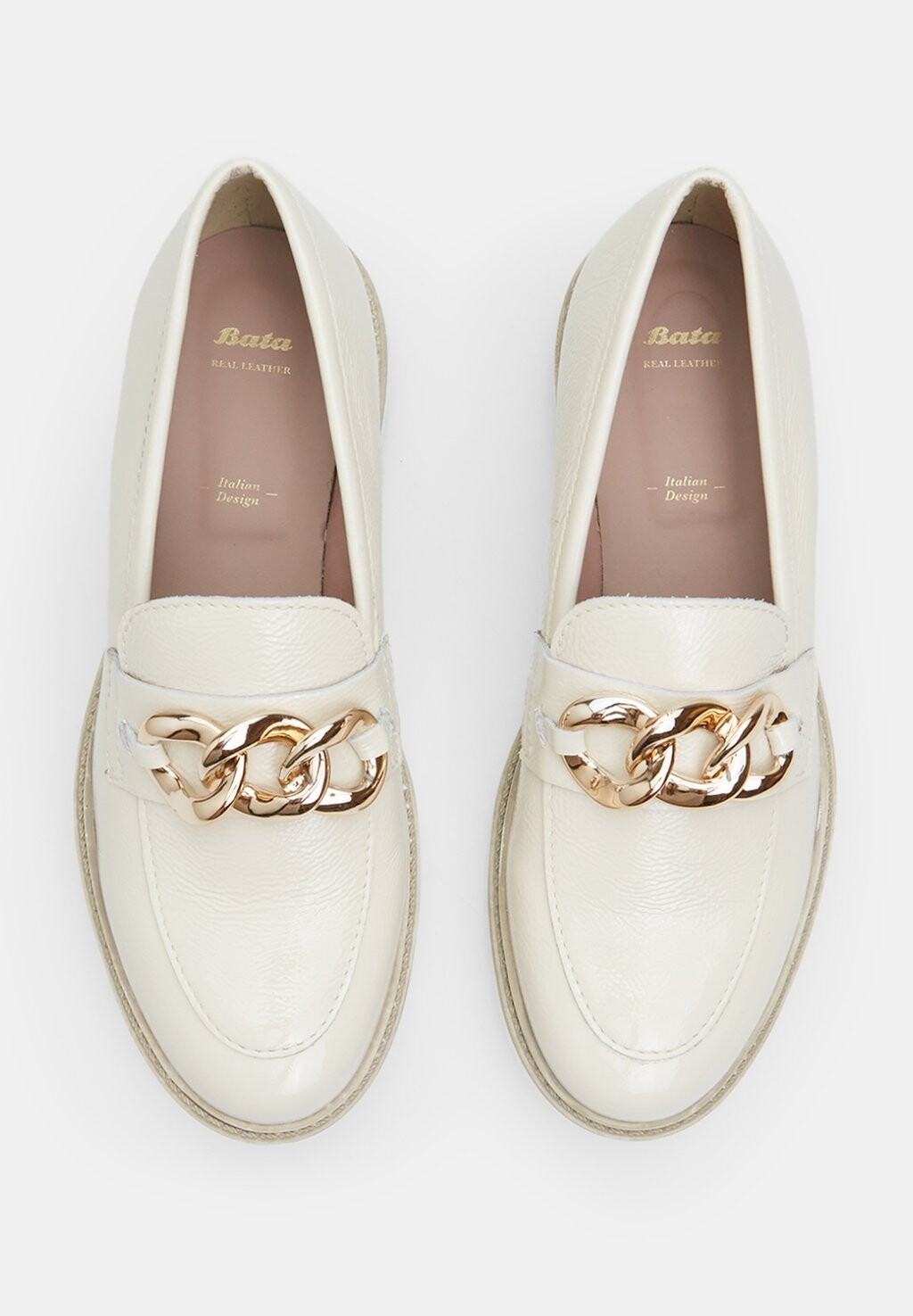 

Слипоны Bata, бежевые