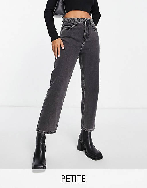 

Черные прямые джинсы Miss Selfridge Petite