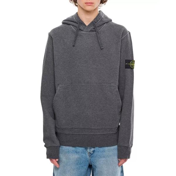 цена Футболка hoodie sweatshirt Stone Island, серый
