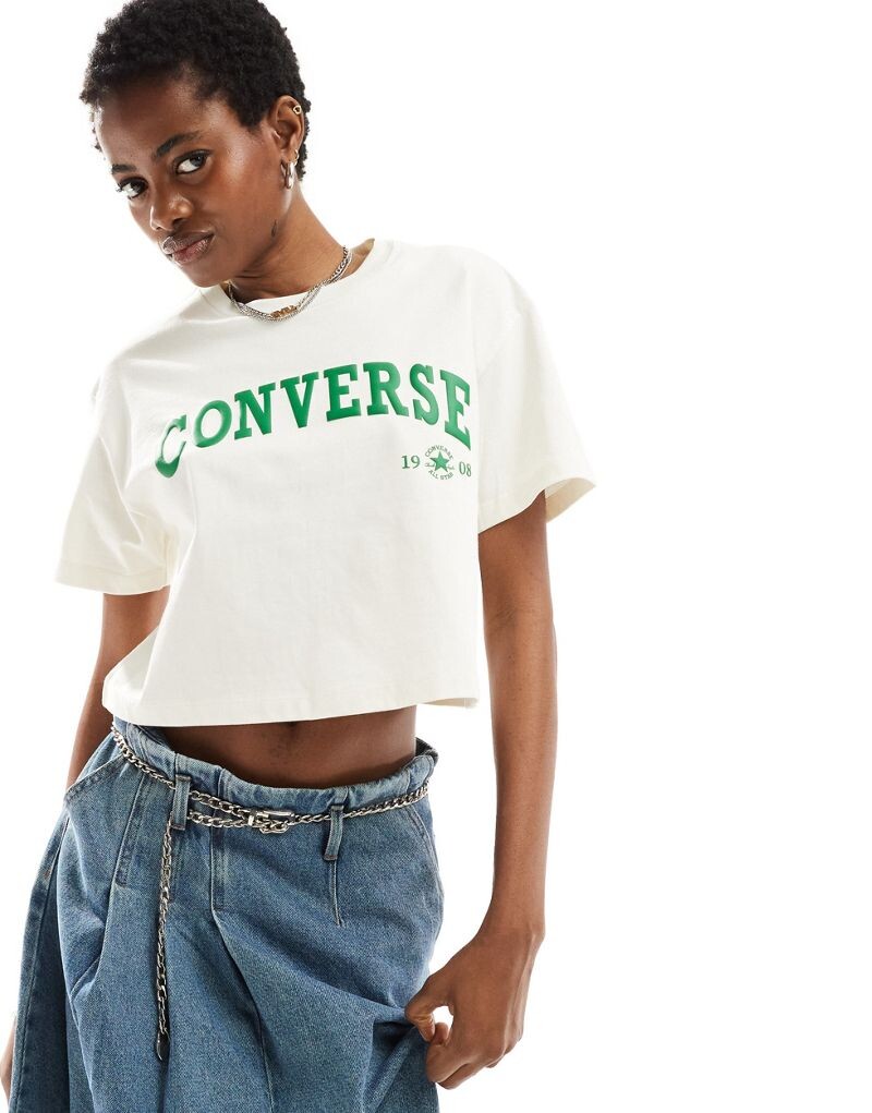 

Укороченная футболка Converse Retro Chuck с цаплей