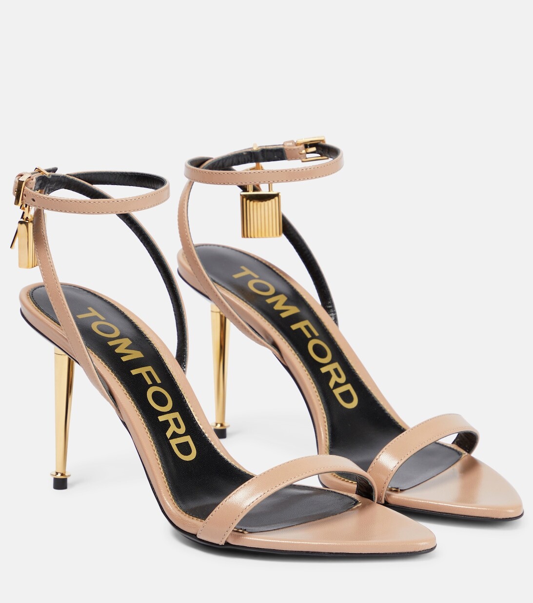 

Кожаные сандалии Padlock 85 Tom Ford, розовый