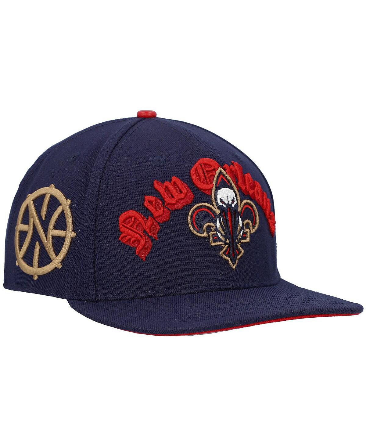 

Мужская темно-синяя шляпа New Orleans Pelicans Old English Snapback Pro Standard