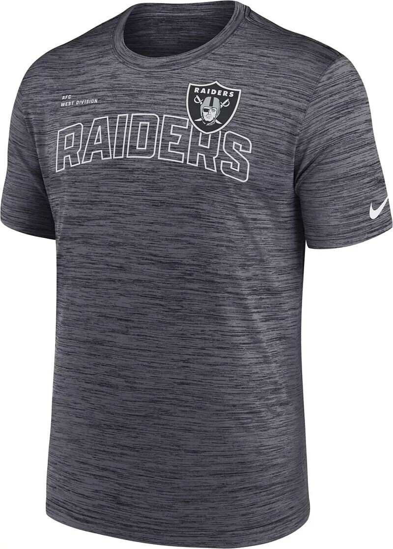 

Черная мужская футболка Nike Las Vegas Raiders Velocity Arch