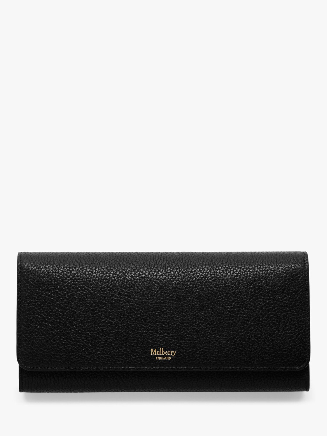 

Маленький классический кошелек из зернистой кожи Mulberry, черный