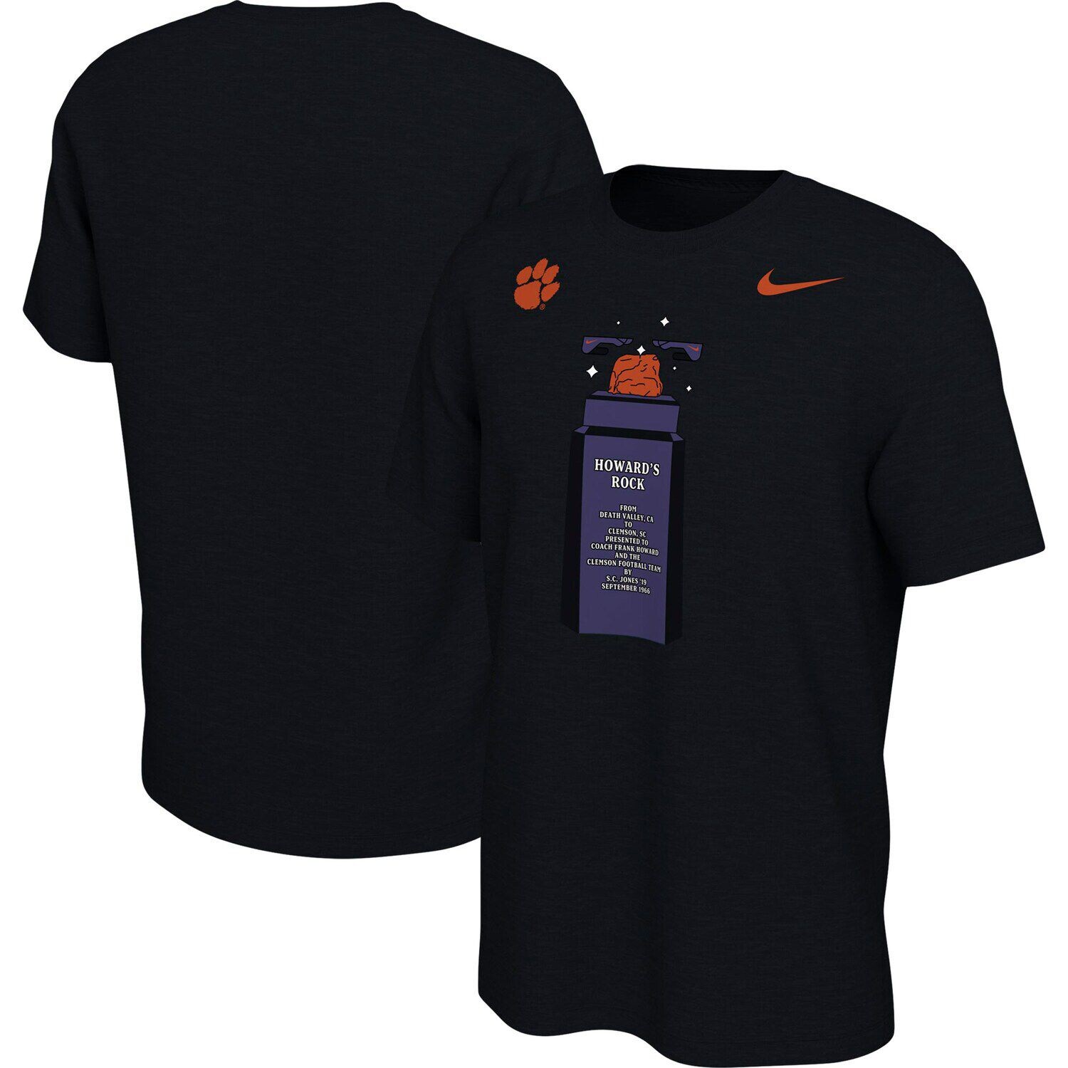 

Мужская черная футболка Nike Clemson Tigers Traditions, Черный
