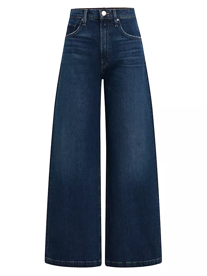 

Джинсы James с высокой посадкой и широкими штанинами Hudson Jeans, цвет naval