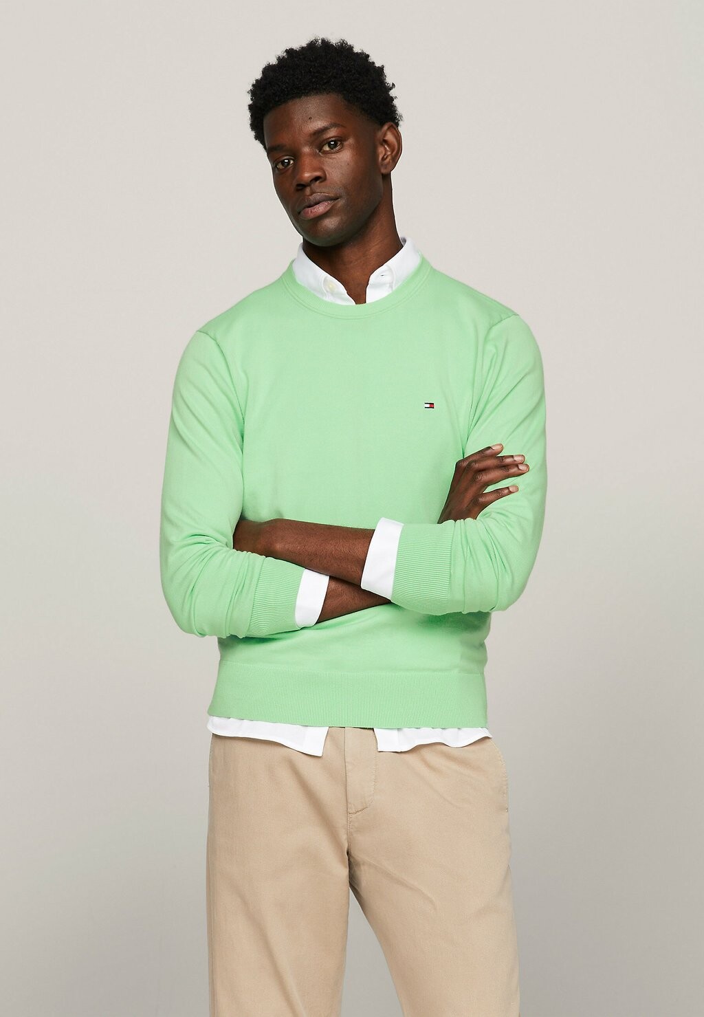

Вязаный свитер CREW NECK Tommy Hilfiger, цвет seagrass mint