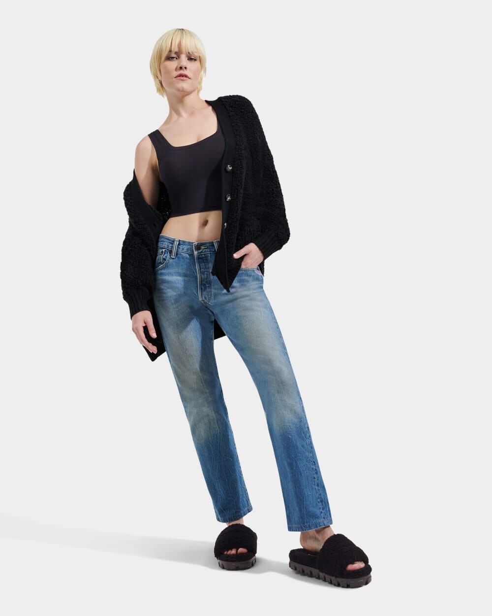 

Свитер Sherell CloudFluff Cardigan UGG, черный