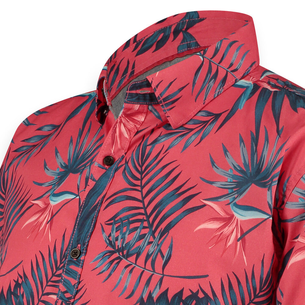 

Рубашка Twinlife floral s.s., красный