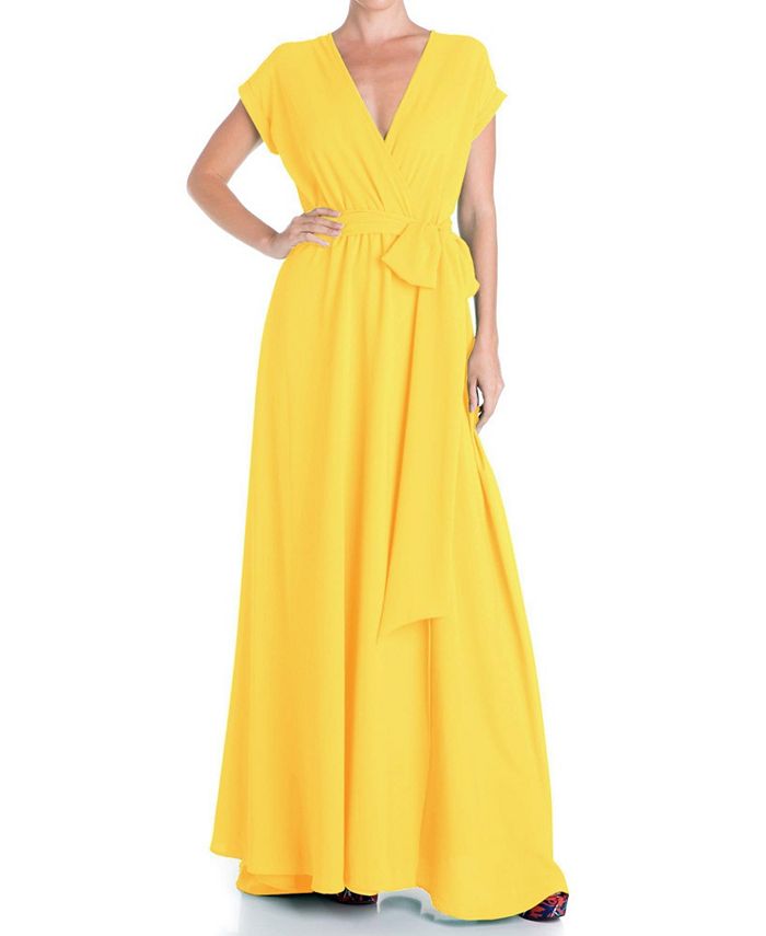 Женское платье макси Jasmine Meghan Los Angeles, желтый женское платье макси morning glory meghan los angeles черный