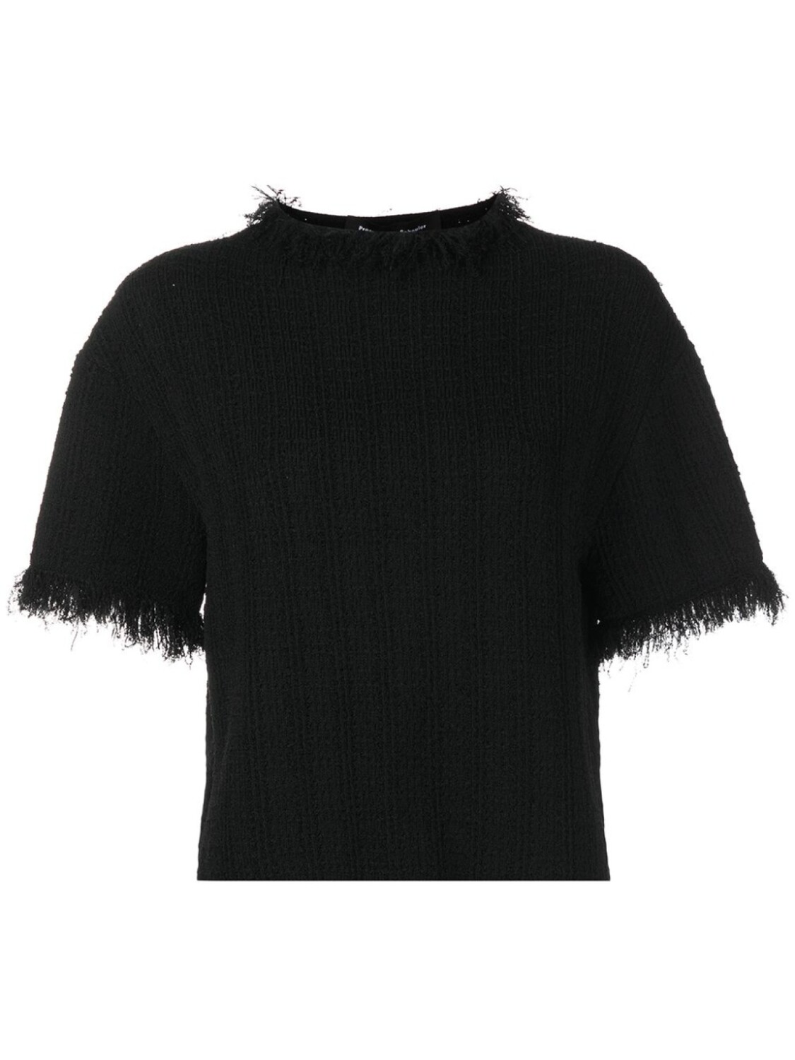 

Proenza Schouler джемпер с короткими рукавами и бахромой, черный