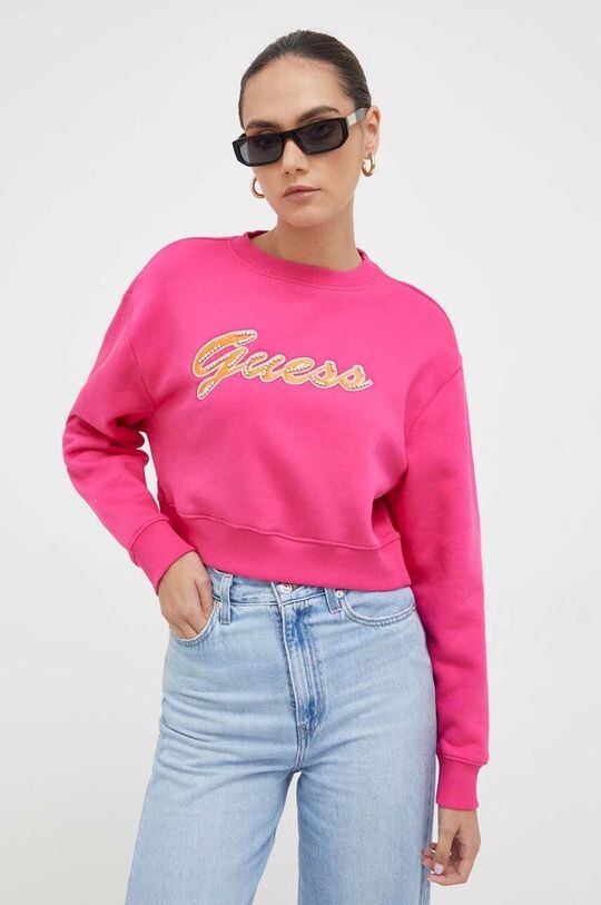 

Угадайте, толстовка Guess, розовый