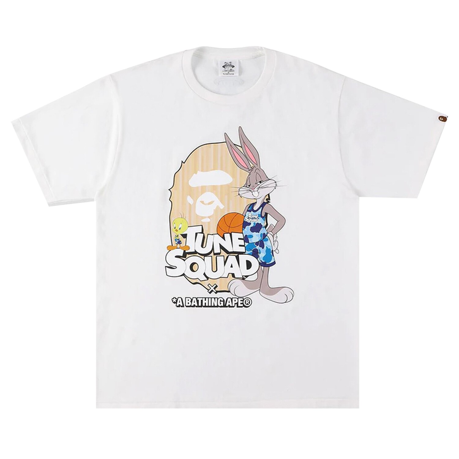 

Футболка BAPE x Space Jam Ape Head, цвет Белый