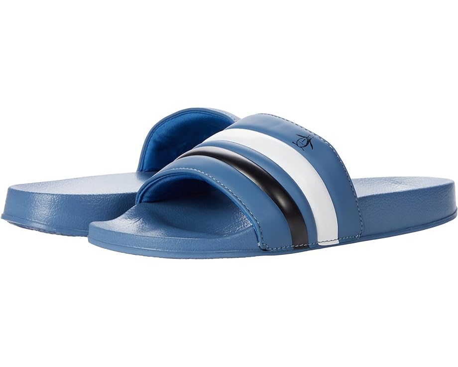 цена Сандалии Original Penguin Arthur Slide Sandal, цвет Blue/White/Dark Blue