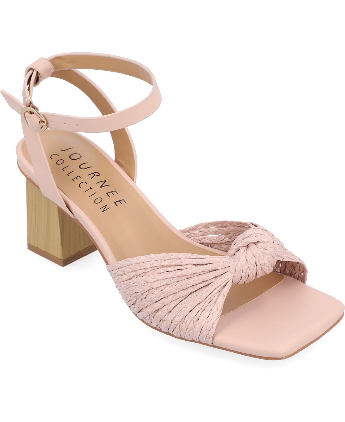 

Женские сандалии Galinda из рафии Journee Collection, розовый