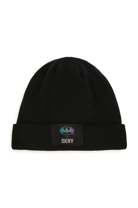 Детская хлопковая шапочка Dkny DKNY, черный вязаная детская шапка унисекс плетеная шерстяная детская шапка вязаная шапочка вязаная крючком шапка для малышей шапка для новорожденны