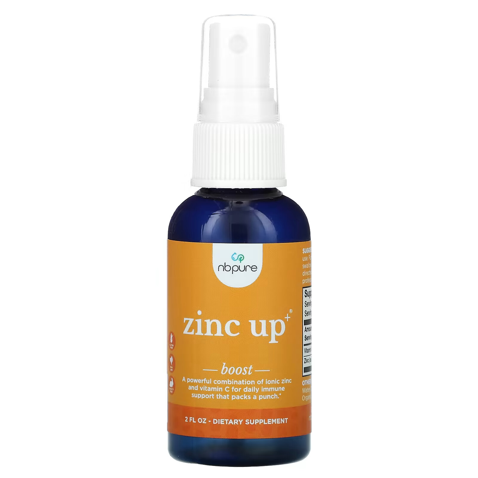 NB Pure, Zinc Up+, 2 жидких унции nb чистый витамин d3 2 жидких унции nb pure
