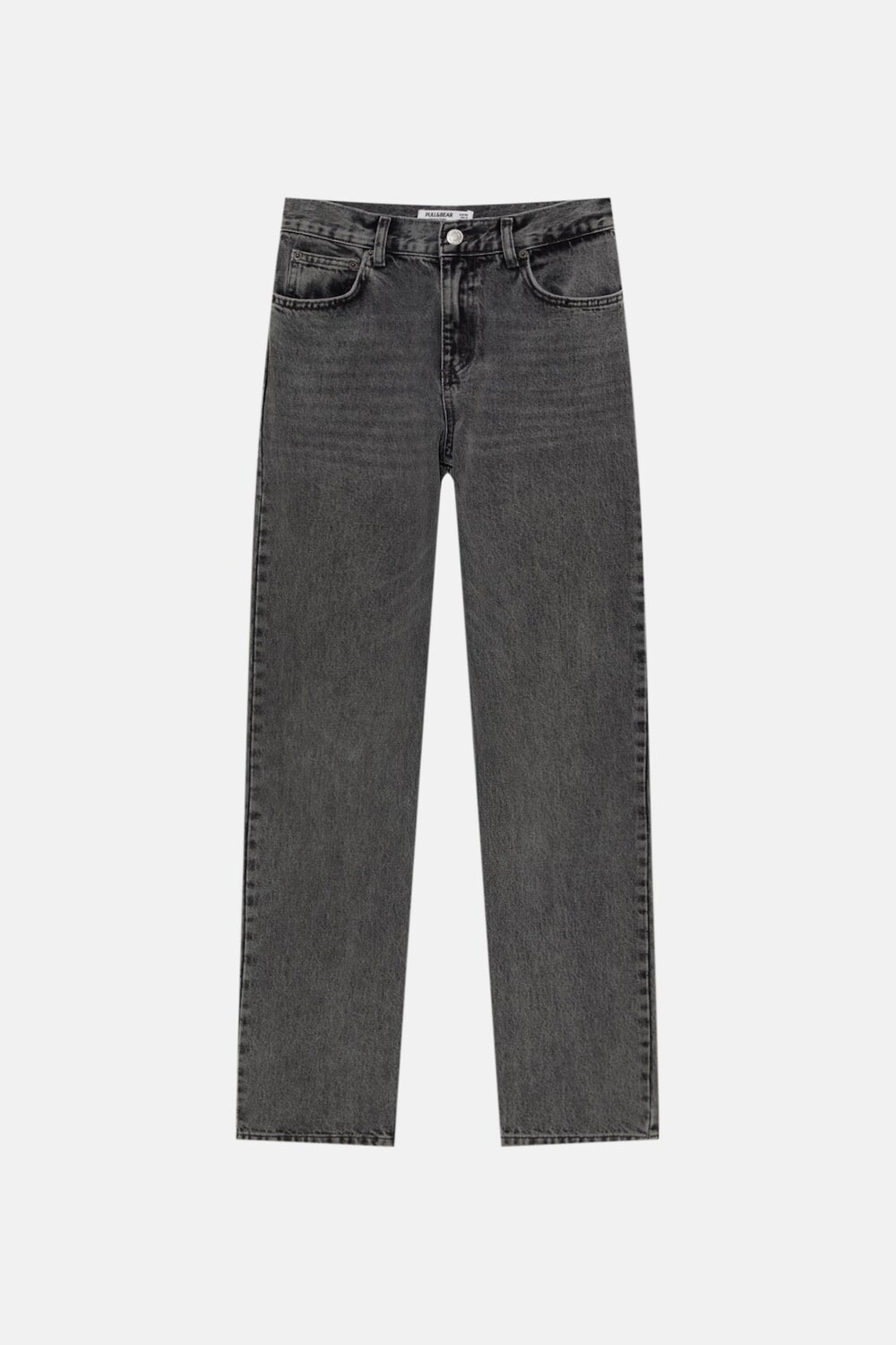 

Джинсы с высокой посадкой Pull&Bear, серый