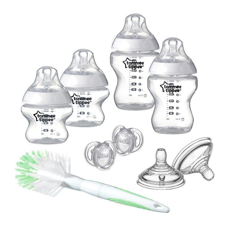 

Tommee Tippee Closer To Nature стартовый набор для новорожденного: бутылочка, крышка. 150 мл, 2 шт + флакон, колпачок. 60 мл, 2 шт + ершик для бутылочек, 1 шт + соска 0-6м, 2 шт