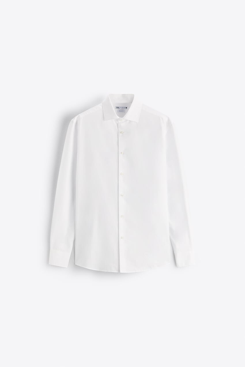 

Рубашка Zara textured, белый