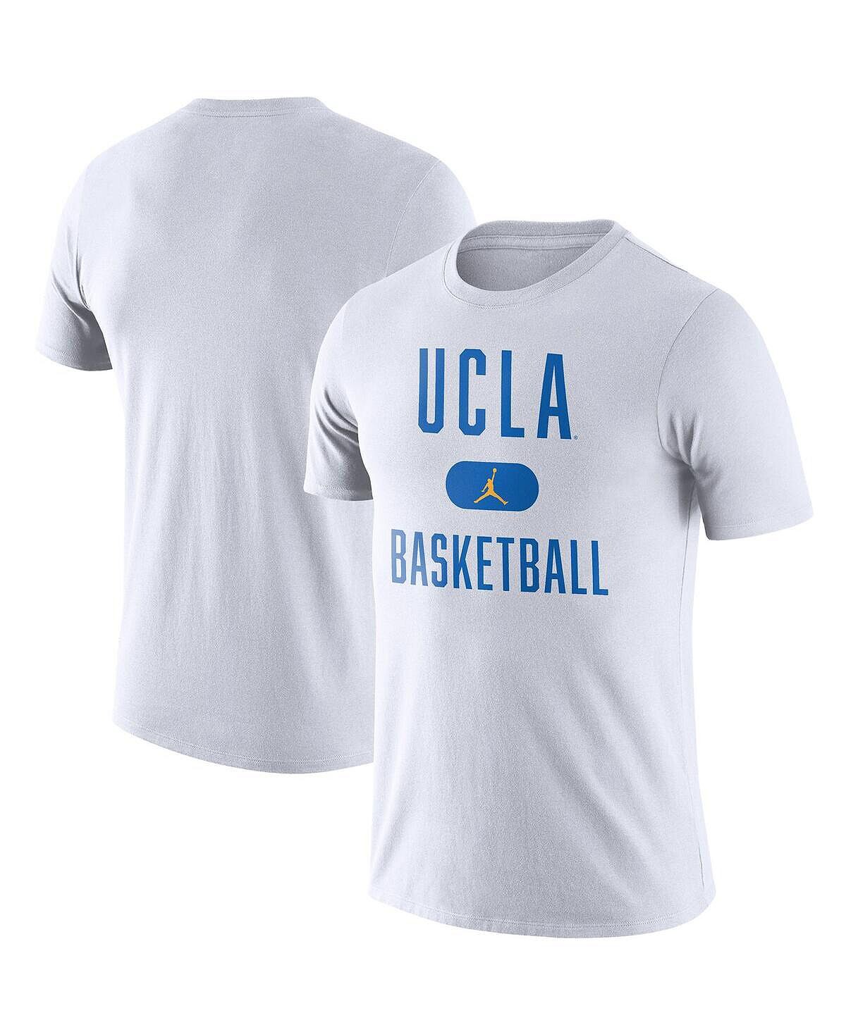 Мужская фирменная белая футболка ucla bruins team arch Jordan, белый