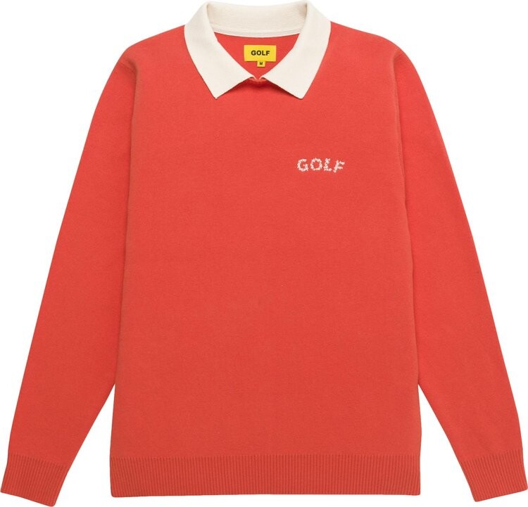 

Свитер GOLF WANG Galaxy Logo Collared Sweater 'Ivory/Orange', кремовый, Бежевый