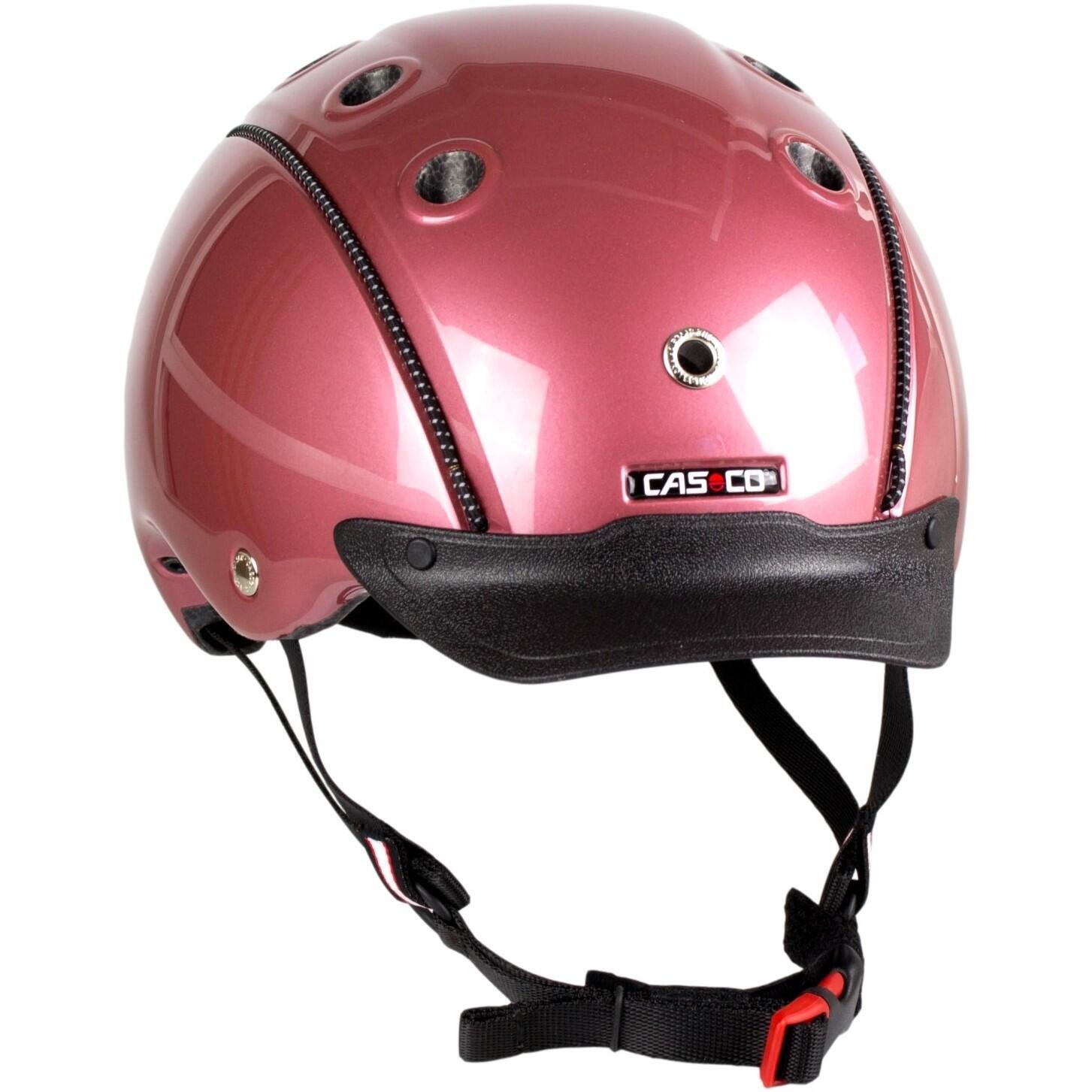 шлем для верховой езды детский темно фиолетовый Шлем Casco Choice Tournament для верховой езды, велоспорта и лыж, темно-розовый