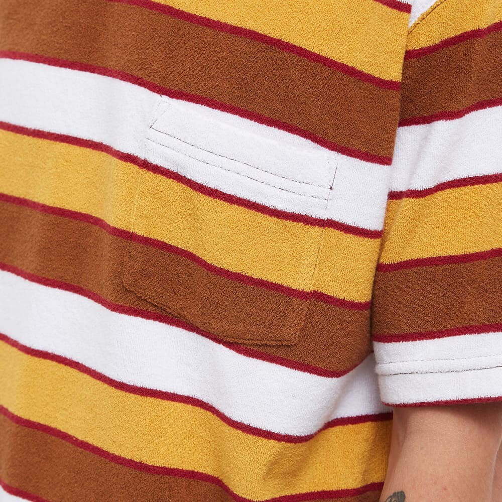 

Футболка Beams Plus Stripe Pile Pocket Tee