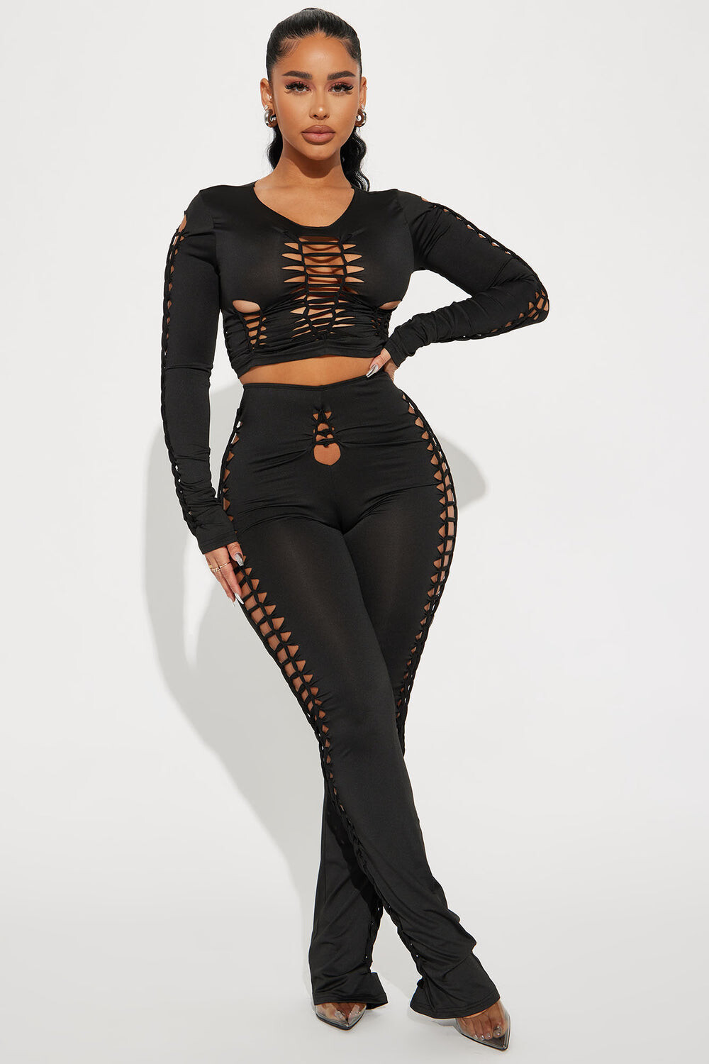 

Леггинсы Fashion Nova SBFN01510, черный