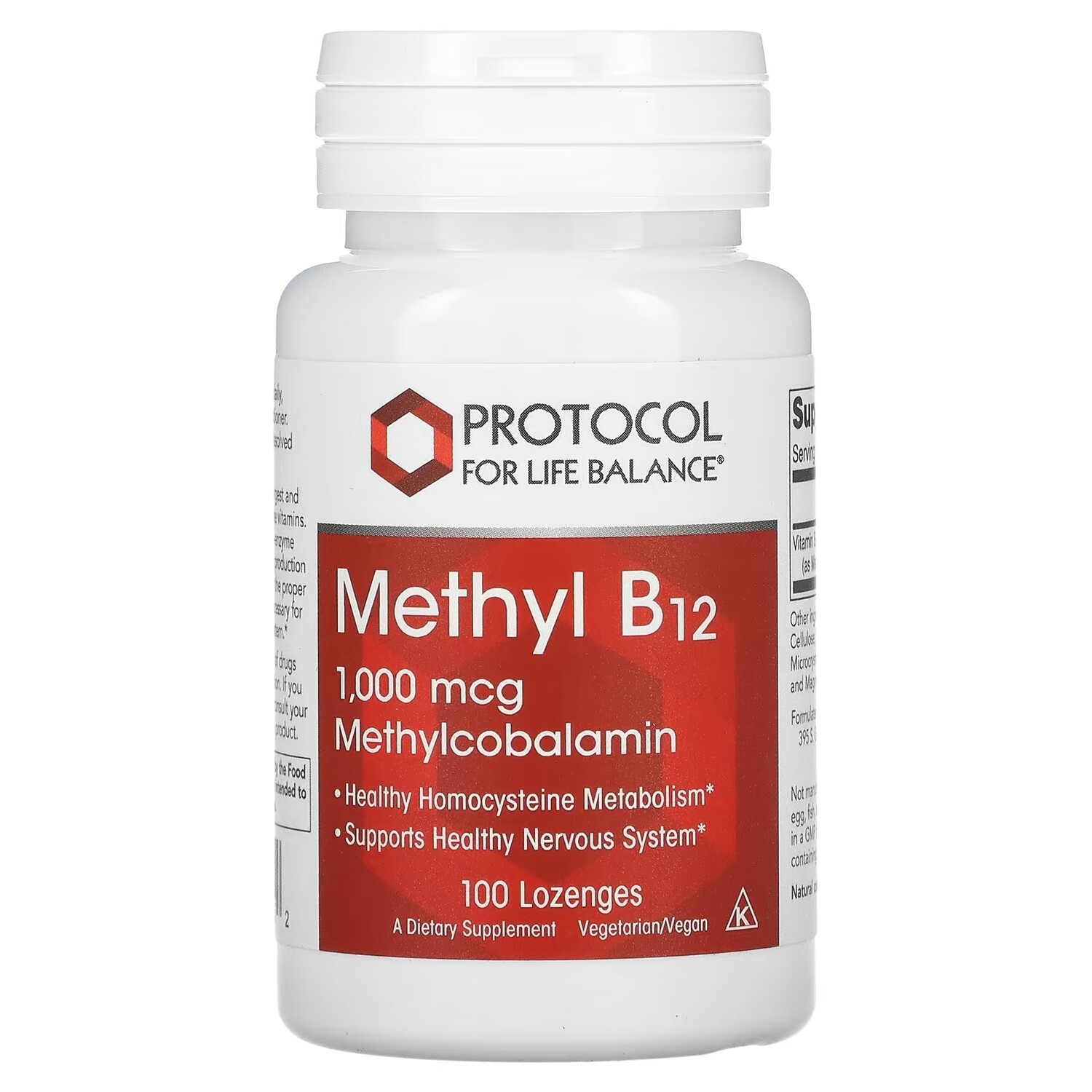 

Protocol for Life Balance Метил B12 1000 мкг, 100 пастилок