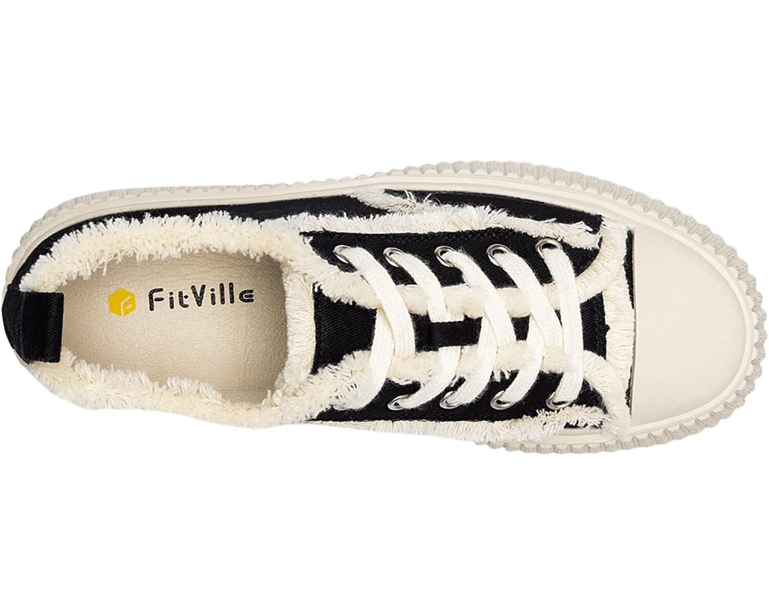 

Кроссовки Classic Canvas Platform Sneakers Wide FitVille, черный