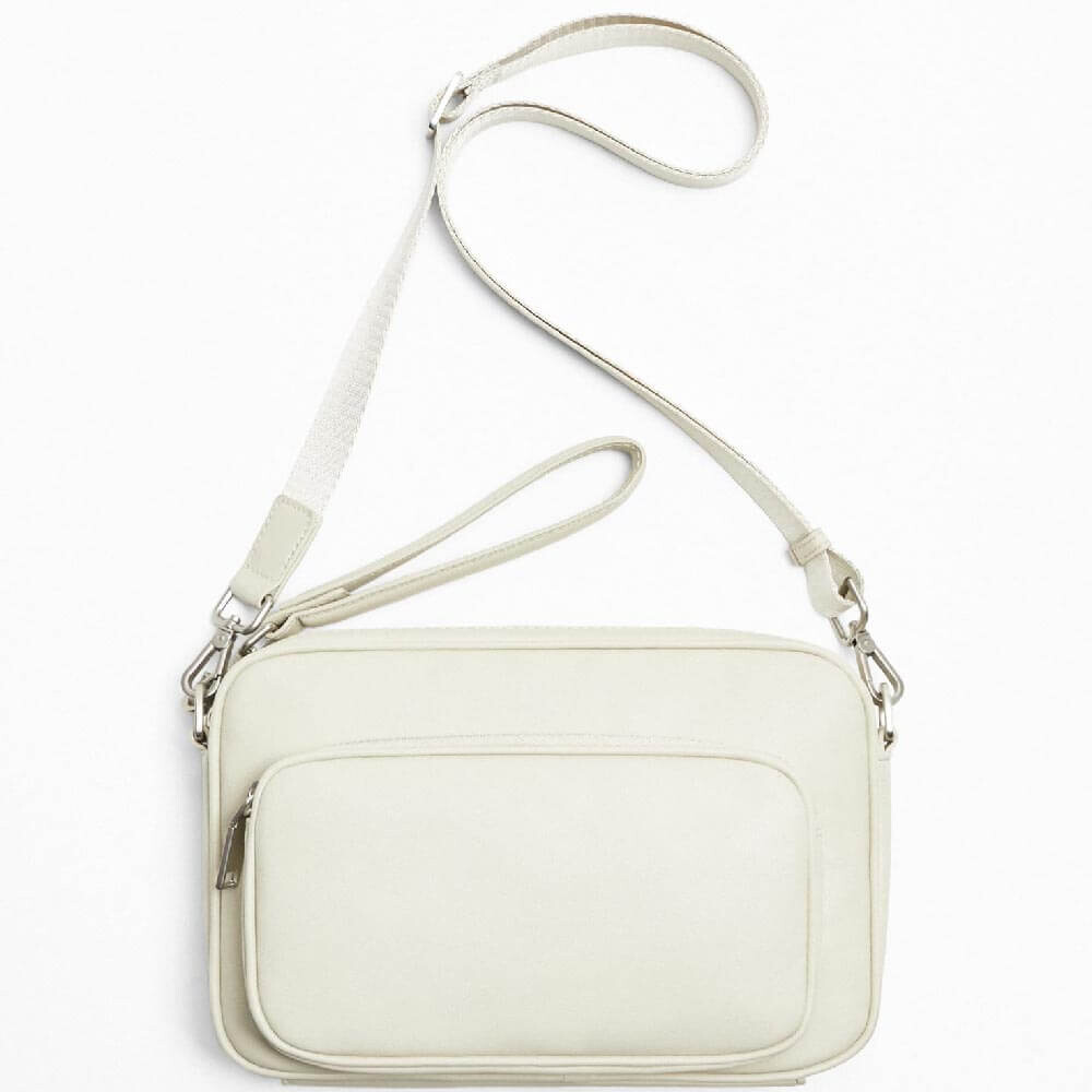 

Сумка Zara Monochrome Crossbody, светло-бежевый