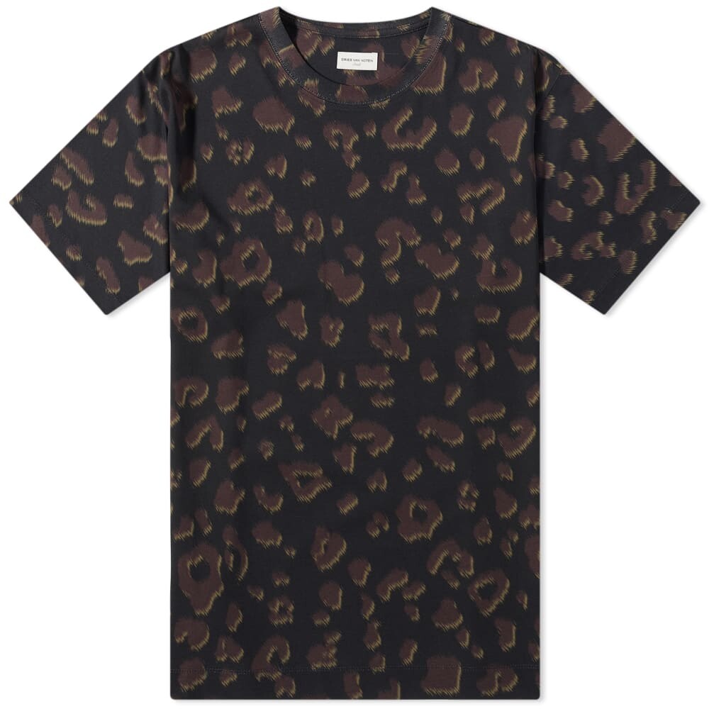 

Футболка Dries Van Noten Hertz Animal Print Tee, Черный
