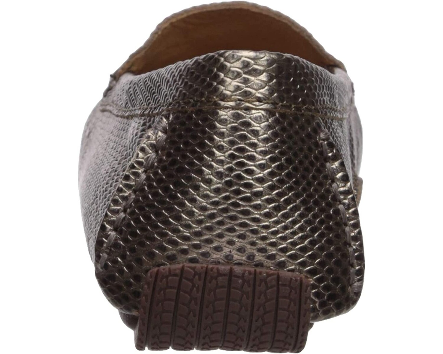 

Лоферы Women's Leather Made in Brazil Hampton Driver Loafer Driver Club USA, хромированная кобра